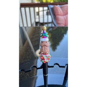Santa Christmas Richard with Stocking Bead and Santa Hat